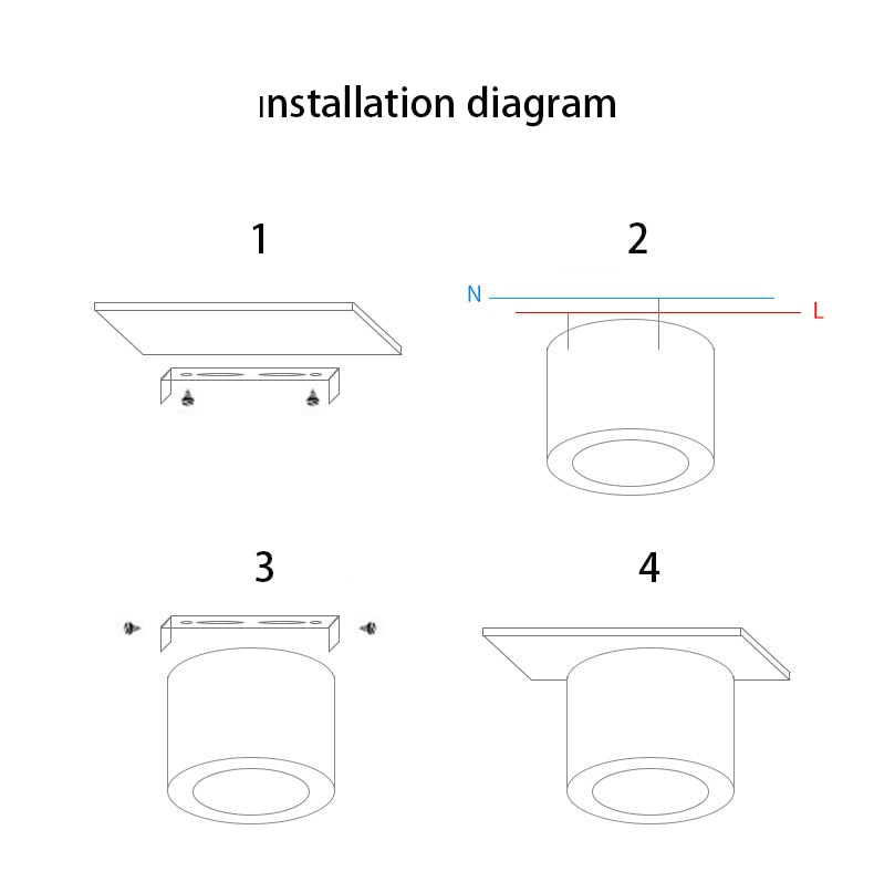 LED Downlight Surface Mounted Ceiling light No opening 5W 7W 9W 12W 15W modern Led ceiling light spotlight interior Lighting lamps