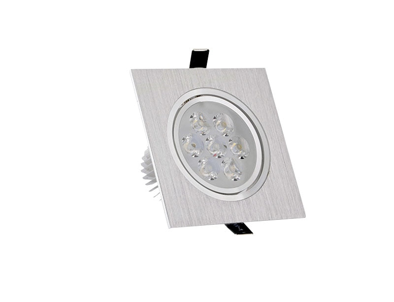 Dimmable Square led downlight 6w 10w 14w 12V 220V recessed cabinet bulb square spotlight ceiling led driver for home decoration