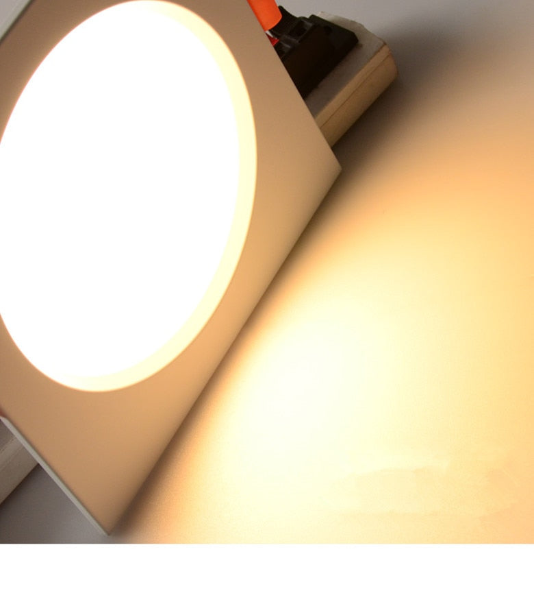 Dimmable Square led downlight 6w 10w 14w 12V 220V recessed cabinet bulb square spotlight ceiling led driver for home decoration