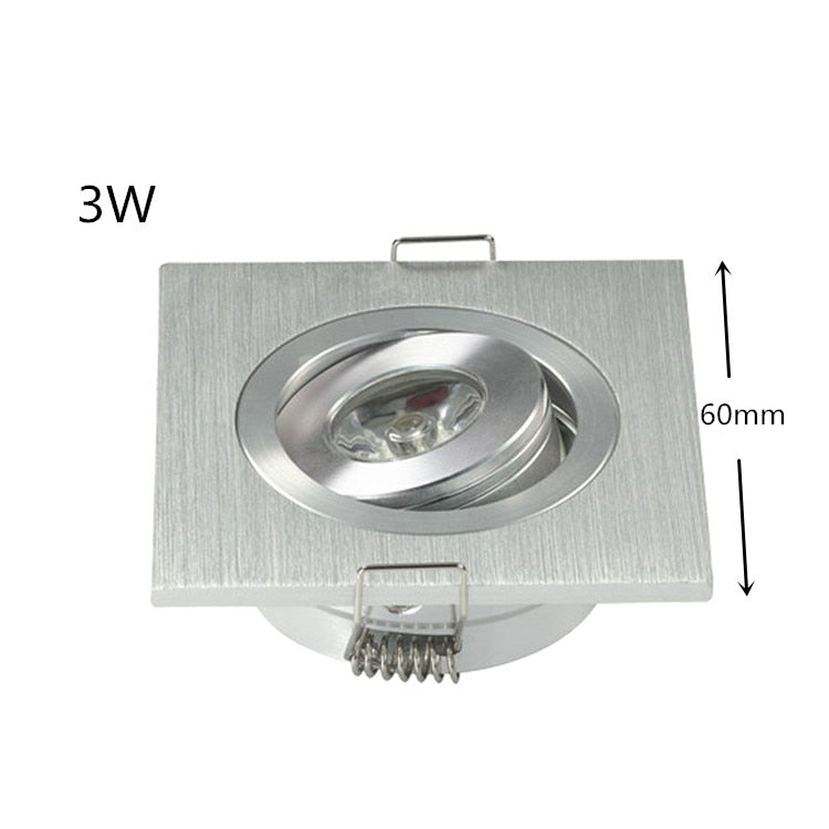 Dimmable Square led downlight 6w 10w 14w 12V 220V recessed cabinet bulb square spotlight ceiling led driver for home decoration
