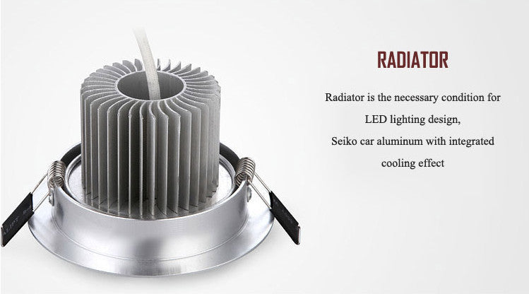 Dimmable Square led downlight 6w 10w 14w 12V 220V recessed cabinet bulb square spotlight ceiling led driver for home decoration