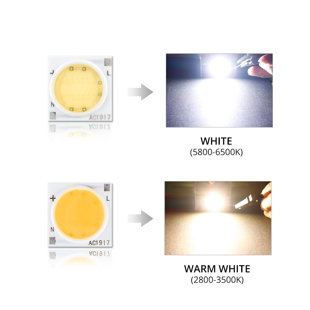 Samrt IC Ceramics LED Chip Lamp 3W 5W 7W 9W 12W 15W 20W 30W 220V COB LED Matrix Diode Array Floodlight Spotlight Downlight Bulb