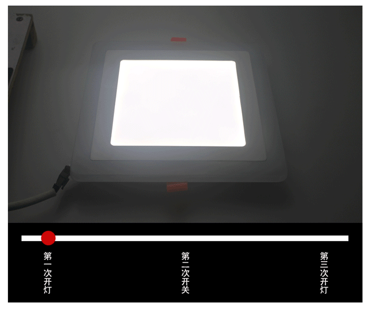 Double Color LED Panel Light Recessed Round/Square Dimmable Downlights 6W 9W 16W White+Blue/RGB Ceiling Spot Lighting AC85-265V