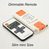 Slim Driver Adapter + 3W 5W 7W 12V 14mm Slim Mini Spotlight + RF Remote Dimmable Controller IP65 LED Downlight Cabinet Bulb Lamp