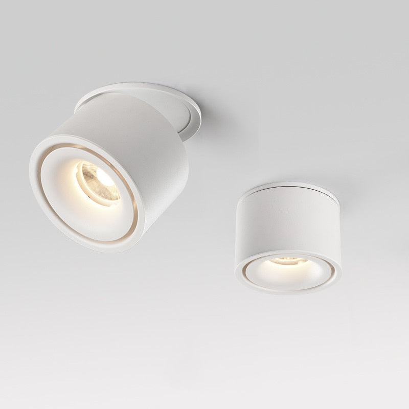 Foldable and Rotating Recessed LED Downlight 9W COB Ceiling Spot Light 12W Dimmable 110V 220V 15W Warm White For Living Room