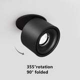 Foldable and Rotating Recessed LED Downlight 9W COB Ceiling Spot Light 12W Dimmable 110V 220V 15W Warm White For Living Room