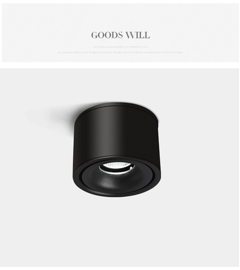 Foldable and Rotating Recessed LED Downlight 9W COB Ceiling Spot Light 12W Dimmable 110V 220V 15W Warm White For Living Room