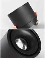 Foldable and Rotating Recessed LED Downlight 9W COB Ceiling Spot Light 12W Dimmable 110V 220V 15W Warm White For Living Room