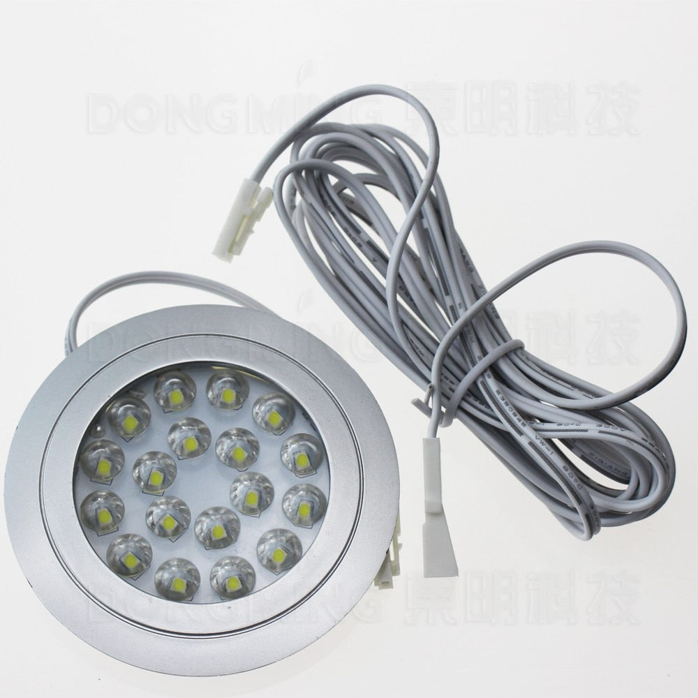 Round Recessed Led spot light 1.5W 12V Led kitchen Spotlight Warm/White home decor cabinet down Light cupboard DC12V wardrobe