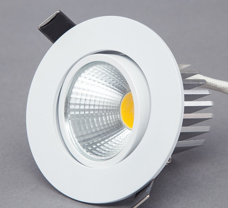 Dimmable LED COB Downlight AC110V 220V 5W/7W/9W Recessed LED Spot Light lumination Indoor Decoration Ceiling Lamp