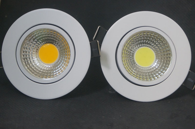Dimmable LED COB Downlight AC110V 220V 5W/7W/9W Recessed LED Spot Light lumination Indoor Decoration Ceiling Lamp