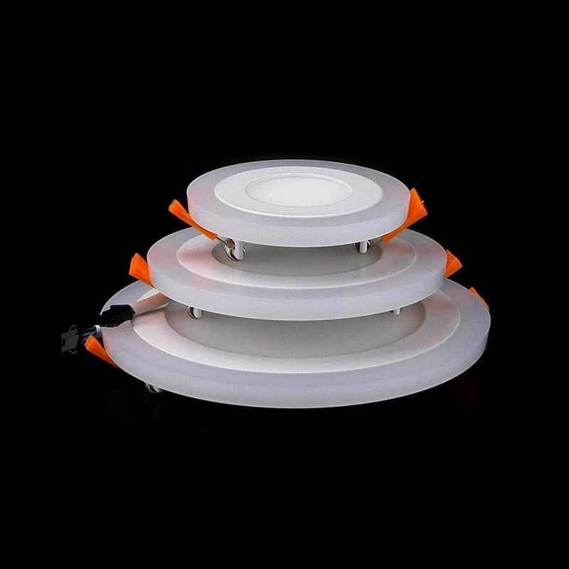 Modern Round Ceiling Light 6W 9W 16W 24W LED Panel Light Warm/Cold White+Blue Light for Aisle Living room Decor