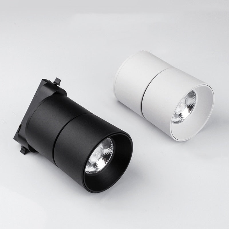 Modern Simple Black and White LED downlight Aluminum small spot led light fixture 10W 20W shop &amp;amp; store home decor ceiling light