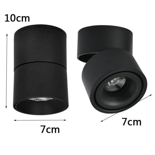 Modern Simple Black and White LED downlight Aluminum small spot led light fixture 10W 20W shop &amp; store home decor ceiling light