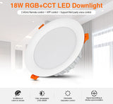 Miboxer FUT065 LED panel Downlight 18W RGB+CCT AC 100V-240V Indoor lighting spot led light  Remote & APP Control