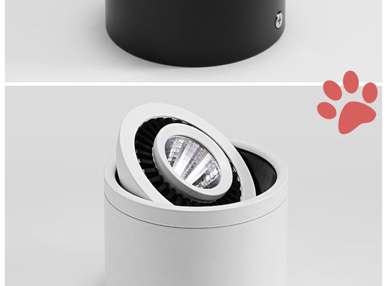 Dimmable Surface Mounted LED COB Downlight 5W/7W/9W/12W LED Lamp AC85V-265V Ceiling Spot Light with LED Driver White/Warm White