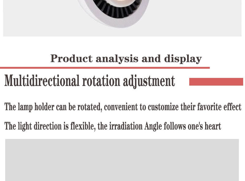 Dimmable Surface Mounted LED COB Downlight 5W/7W/9W/12W LED Lamp AC85V-265V Ceiling Spot Light with LED Driver White/Warm White