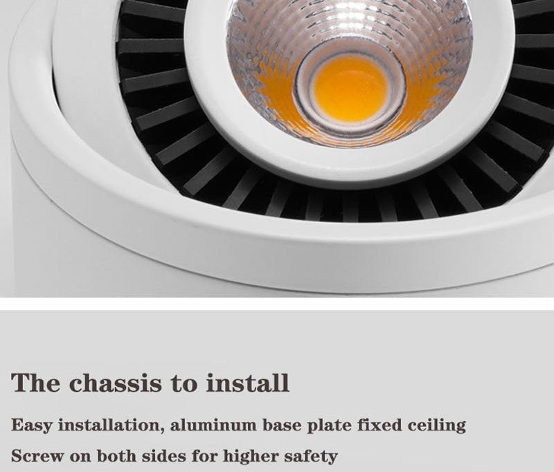 Dimmable Surface Mounted LED COB Downlight 5W/7W/9W/12W LED Lamp AC85V-265V Ceiling Spot Light with LED Driver White/Warm White