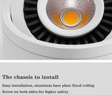 Dimmable Surface Mounted LED COB Downlight 5W/7W/9W/12W LED Lamp AC85V-265V Ceiling Spot Light with LED Driver White/Warm White