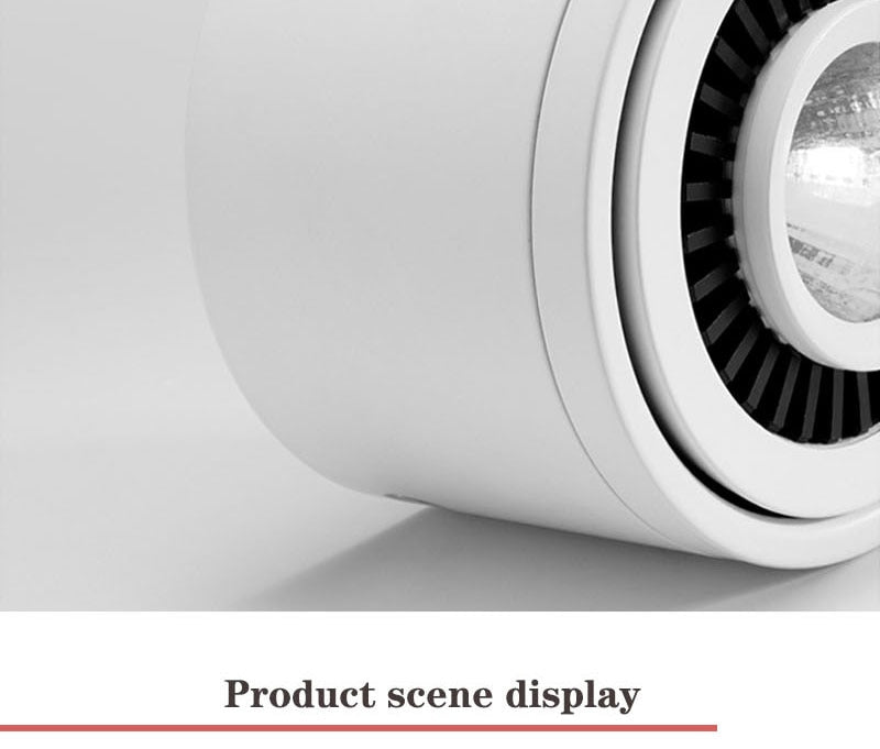 Dimmable Surface Mounted LED COB Downlight 5W/7W/9W/12W LED Lamp AC85V-265V Ceiling Spot Light with LED Driver White/Warm White