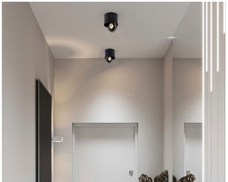 Dimmable Surface Mounted LED COB Downlight 5W/7W/9W/12W LED Lamp AC85V-265V Ceiling Spot Light with LED Driver White/Warm White