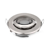 recessed LED downlight light holder spotlight down light fixture frame gu10 mr16 socket circle satin fitting