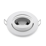 recessed LED downlight light holder spotlight down light fixture frame gu10 mr16 socket circle satin fitting