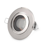recessed LED downlight light holder spotlight down light fixture frame gu10 mr16 socket circle satin fitting