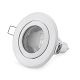 recessed LED downlight light holder spotlight down light fixture frame gu10 mr16 socket circle satin fitting