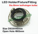 recessed LED downlight light holder spotlight down light fixture frame gu10 mr16 socket circle satin fitting