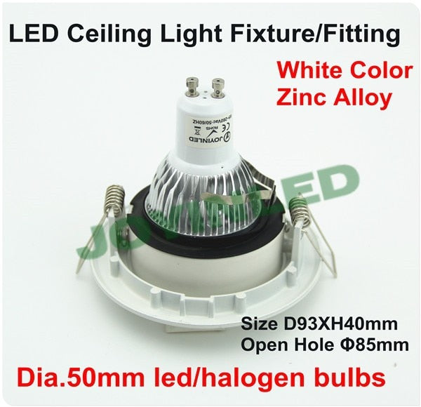 recessed LED downlight light holder spotlight down light fixture frame gu10 mr16 socket circle satin fitting