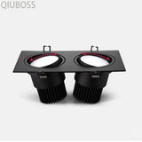 Square Dimmable LED Downlight Recessed LED Ceiling Spotlight 7W/9W/12W/14W/18W/24W AC90~260V Indoor Lighting