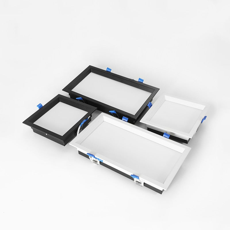 Square Dimmable Recessed LED Downlights 12W 18W 24W 30W LED Ceiling Spot Lights AC85~265V LED Panel Lights Indoor Lighting