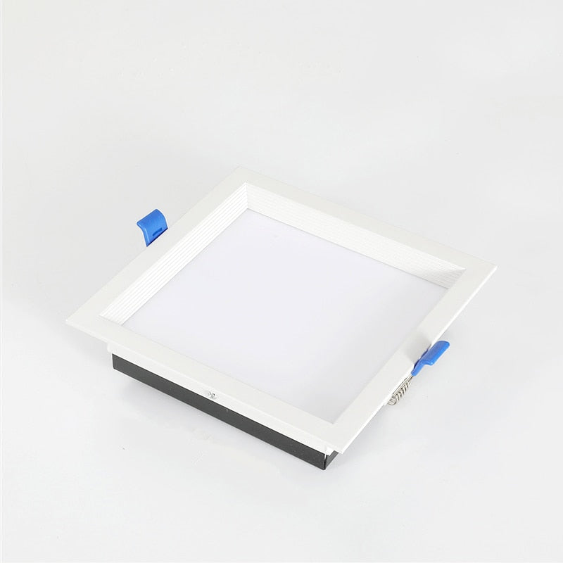 Square Dimmable Recessed LED Downlights 12W 18W 24W 30W LED Ceiling Spot Lights AC85~265V LED Panel Lights Indoor Lighting