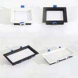Square Dimmable Recessed LED Downlights 12W 18W 24W 30W LED Ceiling Spot Lights AC85~265V LED Panel Lights Indoor Lighting