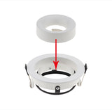 GU10 Spot bulb fixture 360 degree adjustable MR16 fitting mounting ceiling spot lights frame round downlight holder bases Fitting