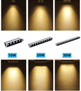 LED Linear Light COB Downlight Dimmable 10W 20W 30W 24 Degree Ceiling Spot Lights 2W 4W 6W 85-265V White Black Bathroom Lighting