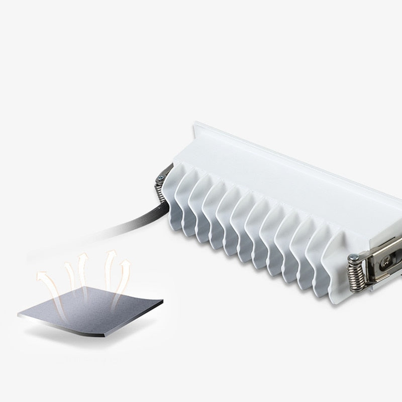 LED Linear Light COB Downlight Dimmable 10W 20W 30W 24 Degree Ceiling Spot Lights 2W 4W 6W 85-265V White Black Bathroom Lighting