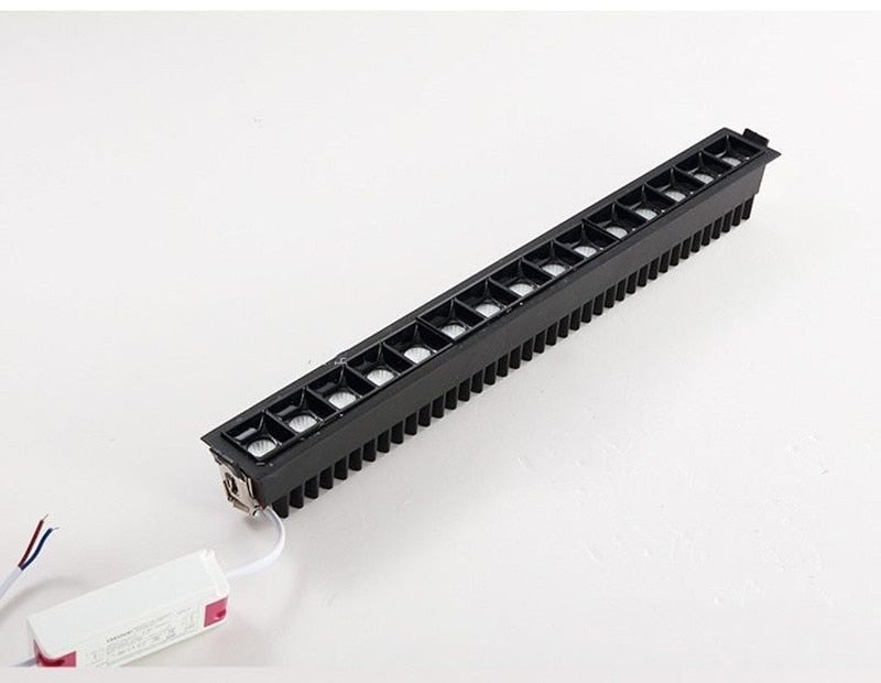 LED Linear Light COB Downlight Dimmable 10W 20W 30W 24 Degree Ceiling Spot Lights 2W 4W 6W 85-265V White Black Bathroom Lighting