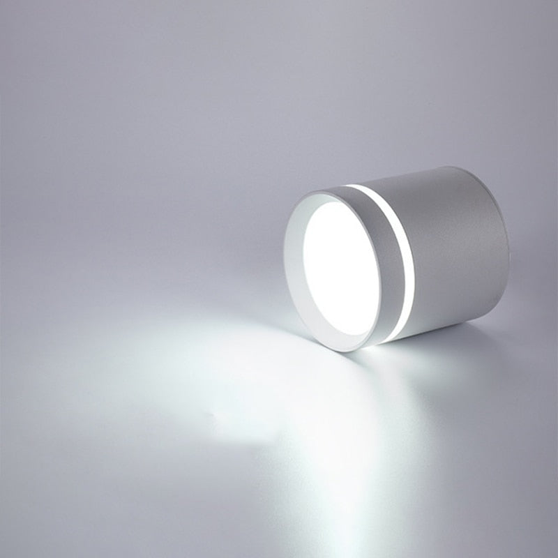 Dimmable LED downlight COB spotlight AC85-265V 7W 1W 12W 15W adjustable angle aluminum surface mounted light indoor lighting