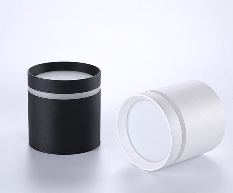 Dimmable LED downlight COB spotlight AC85-265V 7W 1W 12W 15W adjustable angle aluminum surface mounted light indoor lighting