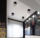 Dimmable LED downlight COB spotlight AC85-265V 7W 1W 12W 15W adjustable angle aluminum surface mounted light indoor lighting