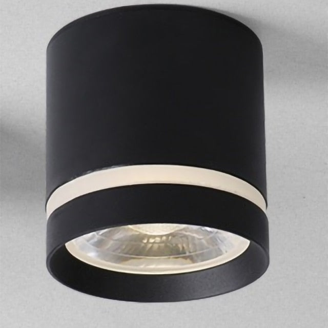 Dimmable LED downlight COB spotlight AC85-265V 7W 1W 12W 15W adjustable angle aluminum surface mounted light indoor lighting