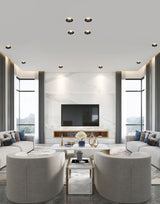 LED Round Recessed Dimmable Downlights 7W/9W/12W/15W COB LED Anti Glare Ceiling Spotlights AC90~260V Background Indoor Lighting