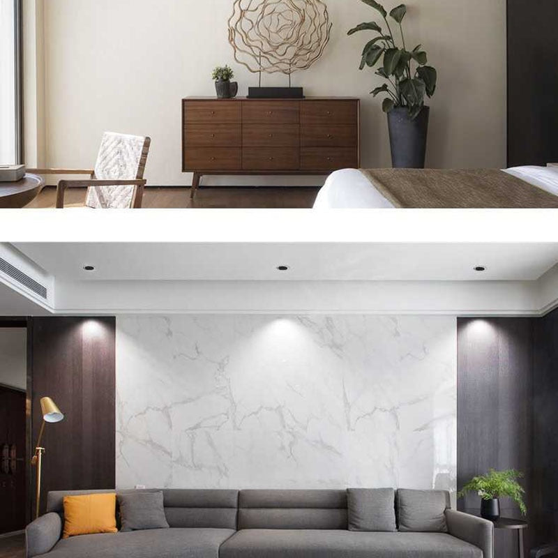 LED Round Recessed Dimmable Downlights 7W/9W/12W/15W COB LED Anti Glare Ceiling Spotlights AC90~260V Background Indoor Lighting