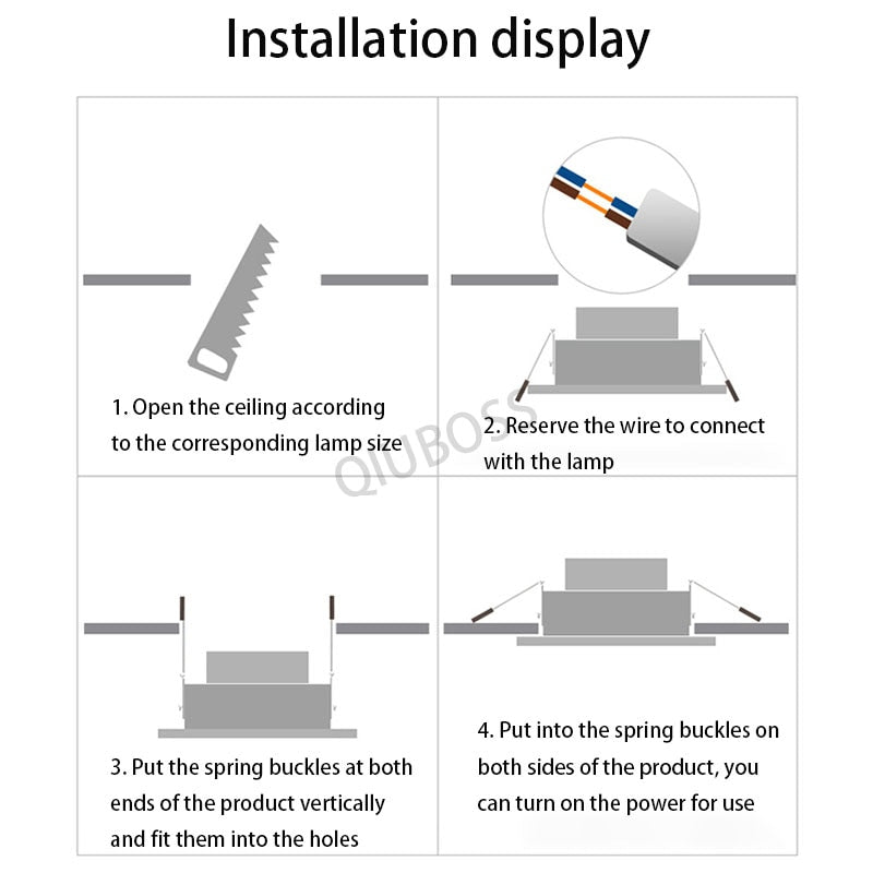 LED Round Recessed Dimmable Downlights 7W/9W/12W/15W COB LED Anti Glare Ceiling Spotlights AC90~260V Background Indoor Lighting