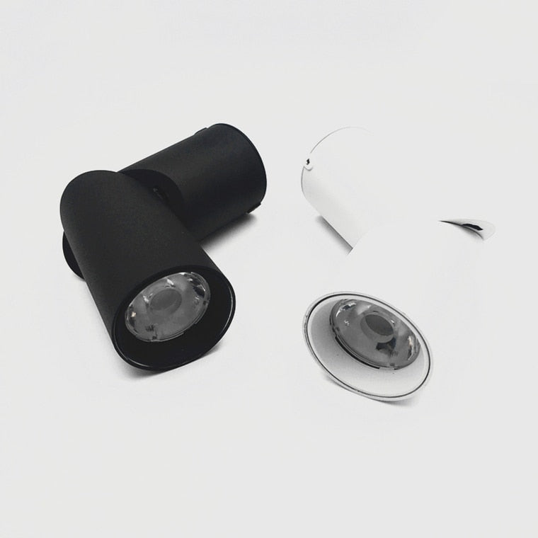 LED COB regulable Downlights ac85-265V 10W 15W 20W LED white black