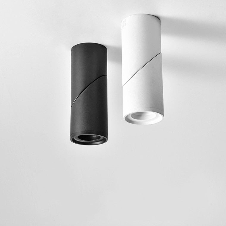 LED COB regulable Downlights ac85-265V 10W 15W 20W LED white black