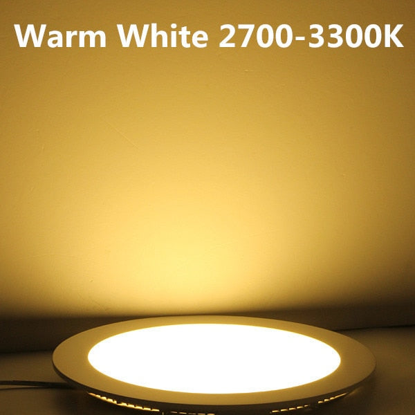 LED Panel light 3W/6W/9W/12W/15W/25W 12V/24V LED Panel Light Warm White/Cold White 2835 SMD LED Downlight Panel Lighting