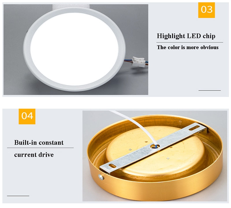 LED COB Downlight LED Surface Mounted Downlight Without Perforation Panel Light Home Decor Cob Ceiling Fixtures Lighting